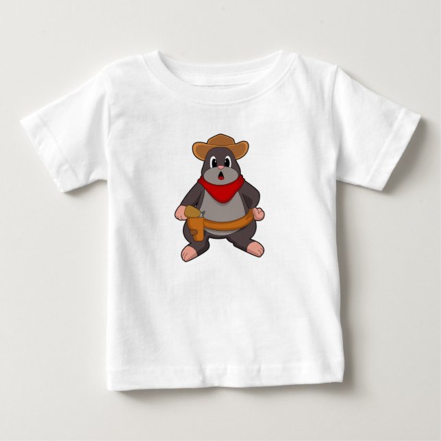 Mole as Cowboy Baby T-Shirt (Front)