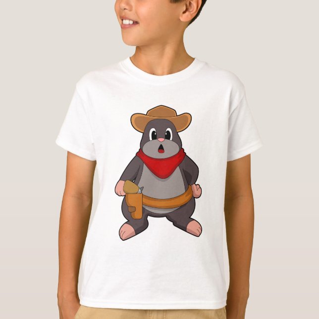 Mole as Cowboy T-Shirt (Front)