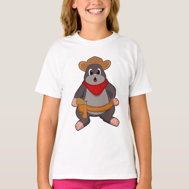 Mole as Cowboy T-Shirt (Front)