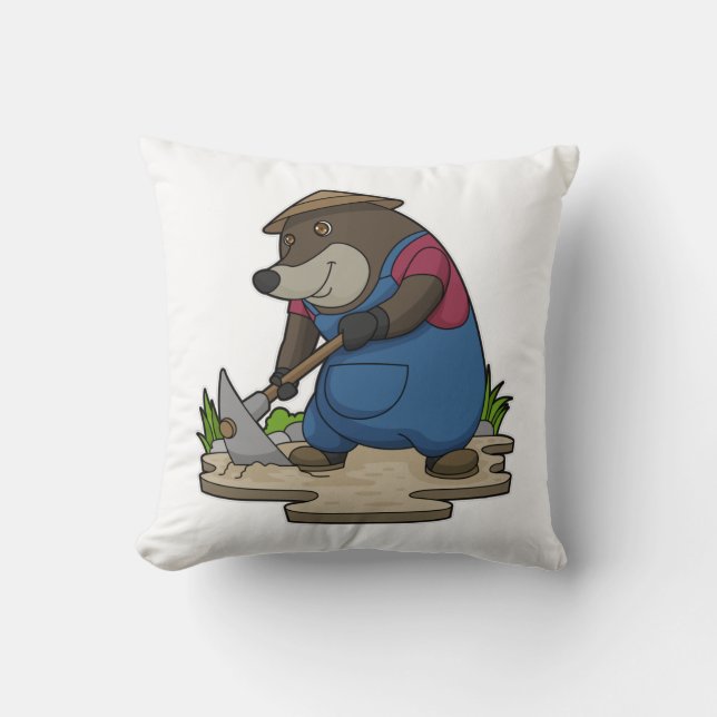 Mole as Farmer Cushion (Front)