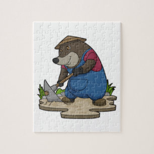 Mole as Farmer Jigsaw Puzzle