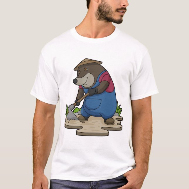 Mole as Farmer T-Shirt (Front)