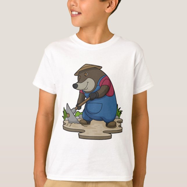 Mole as Farmer T-Shirt (Front)