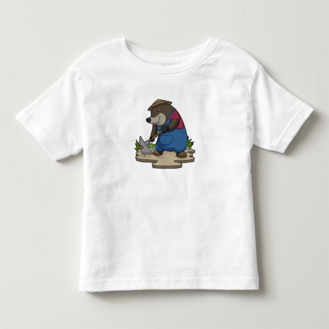 Mole as Farmer Toddler T-Shirt (Front)