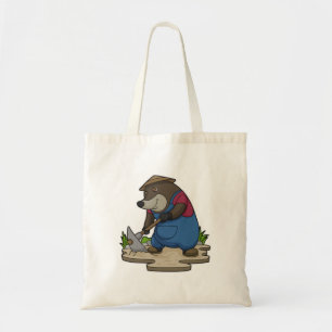 Mole as Farmer Tote Bag