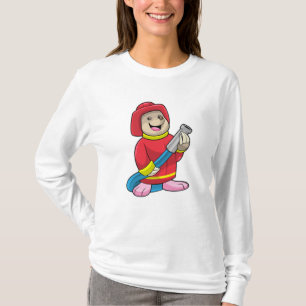 Mole as Firefighter with Hose T-Shirt