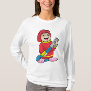 Mole as Firefighter with Hose T-Shirt
