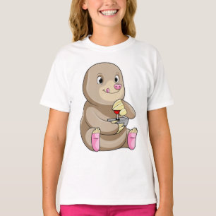 Mole as Gamer with Joystick T-Shirt