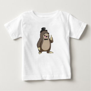 Mole as Groom with Tie Baby T-Shirt