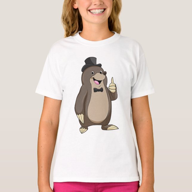 Mole as Groom with Tie T-Shirt (Front)