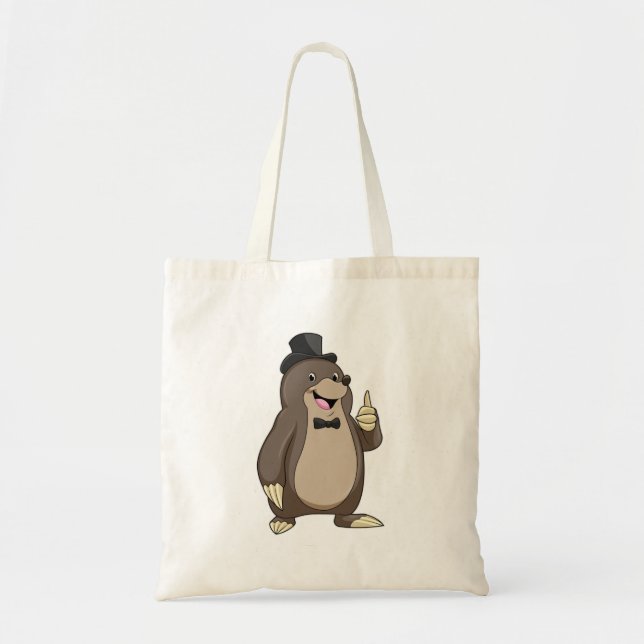 Mole as Groom with Tie Tote Bag (Front)