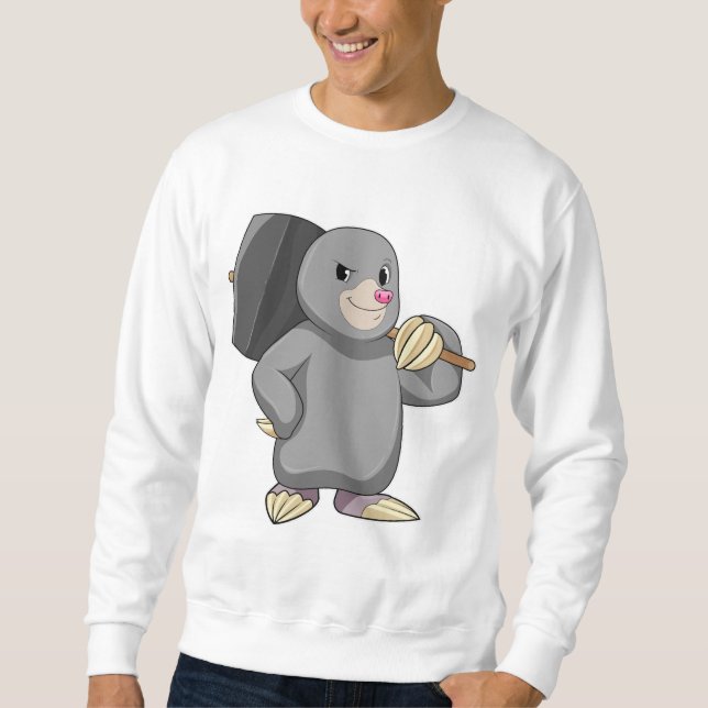 Mole as Handyman with Hammer Sweatshirt (Front)