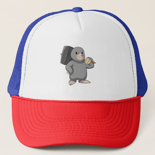 Mole as Handyman with Hammer Trucker Hat (Front)