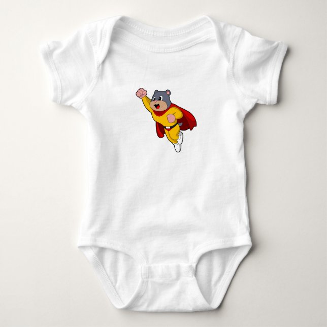 Mole as Hero Baby Bodysuit (Front)