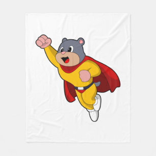 Mole as Hero Fleece Blanket