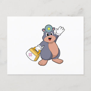 Mole as Nurse with First aid kit.PNG Postcard