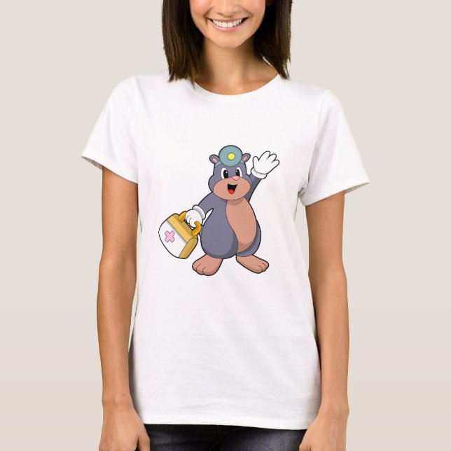 Mole as Nurse with First aid kit.PNG T-Shirt (Front)