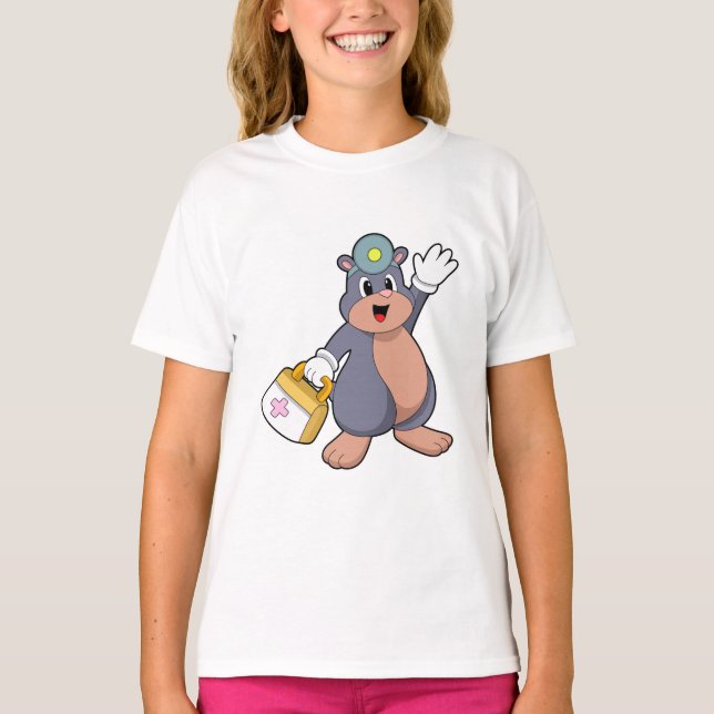 Mole as Nurse with First aid kit.PNG T-Shirt (Front)