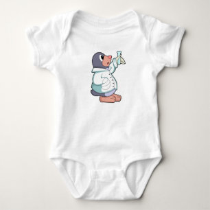 Mole as Scientist with Test tube Baby Bodysuit
