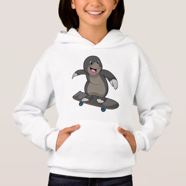 Mole as Skater with Skateboard (Front)