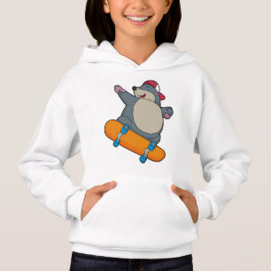 Mole as Skater with Skateboard