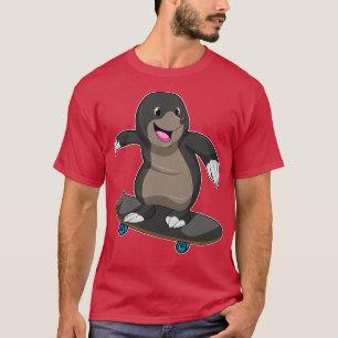 Mole as Skater with Skateboard 1 T-Shirt