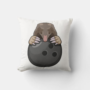 Mole at Bowling with Bowling ball Cushion