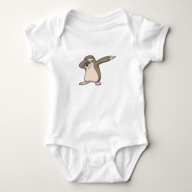 Mole at Hip Hop Dance Dab Baby Bodysuit (Front)
