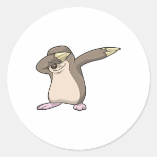 Mole at Hip Hop Dance Dab Classic Round Sticker