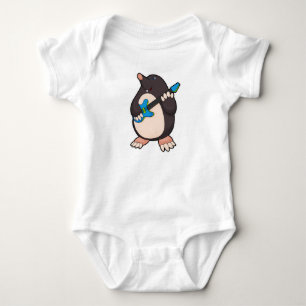 Mole at Music with Guitar Baby Bodysuit