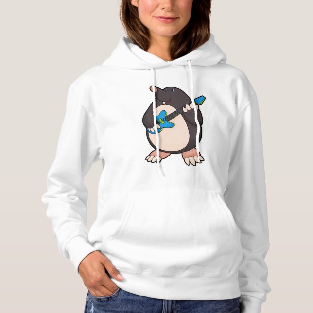 Mole at Music with Guitar Hoodie (Front)