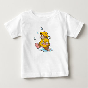 Mole at Rain with Raindrops Baby T-Shirt