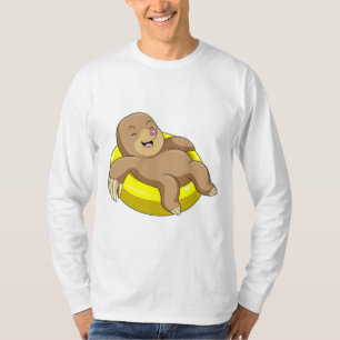 Mole at Swimming with Lifebuoy T-Shirt
