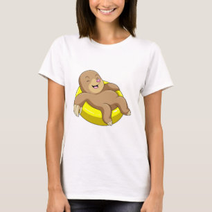 Mole at Swimming with Lifebuoy T-Shirt