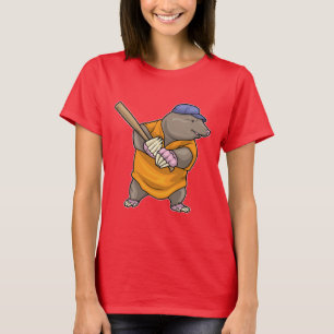 Mole Baseball Baseball bat T-Shirt