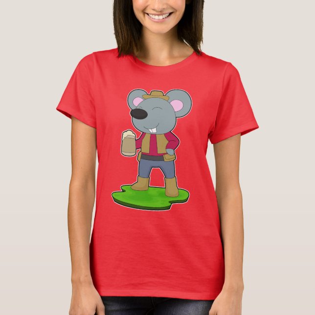 Mole Beer mug Beer T-Shirt (Front)