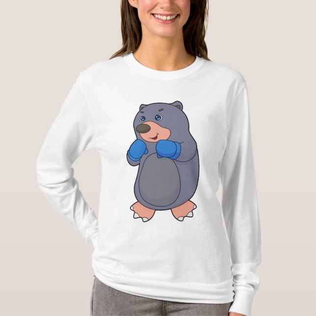 Mole Boxing Boxer Boxing gloves T-Shirt (Front)
