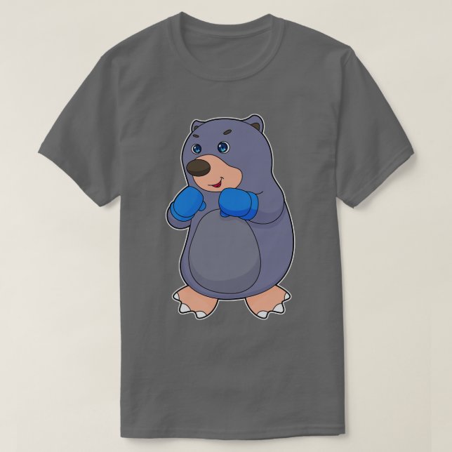 Mole Boxing Boxer Boxing gloves T-Shirt (Design Front)