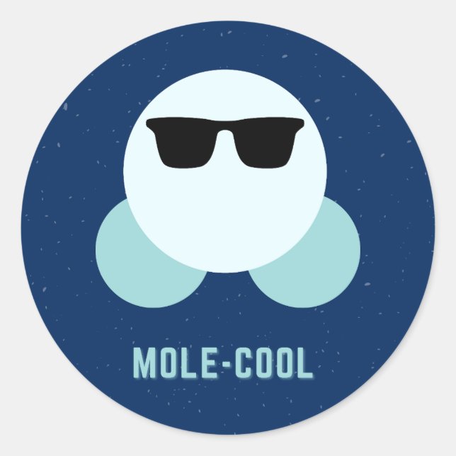 Mole-Cool Classic Round Sticker (Front)