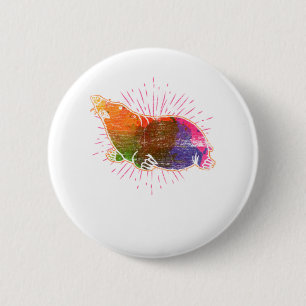 Mole Earth 6 Cm Round Badge
