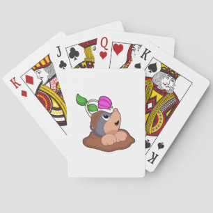 Mole Earth Flower Playing Cards