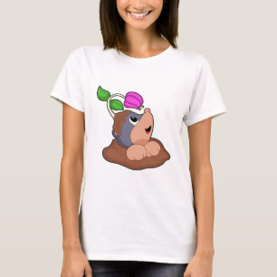 Mole Earth Flower T-Shirt