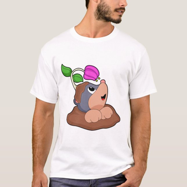 Mole Earth Flower T-Shirt (Front)