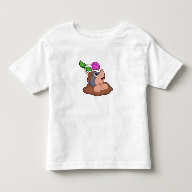 Mole Earth Flower Toddler T-Shirt (Front)