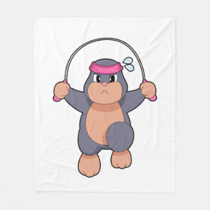 Mole Fitness Rope Fleece Blanket