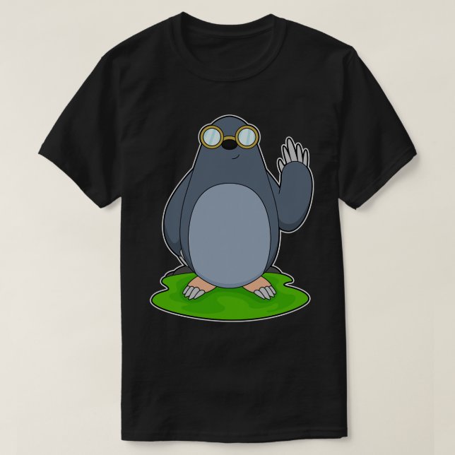 Mole Glasses 1 T-Shirt (Design Front)