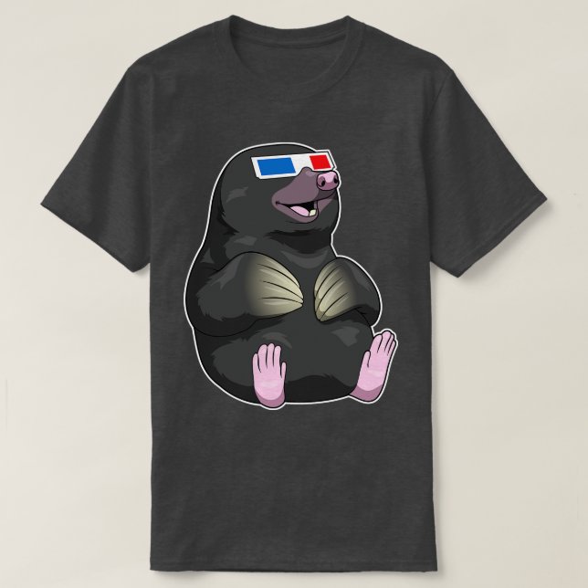 Mole Glasses T-Shirt (Design Front)