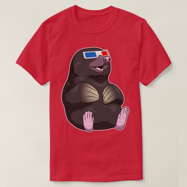 Mole Glasses T-Shirt (Design Front)