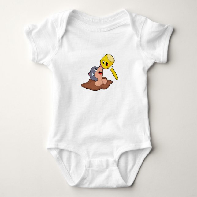 Mole Hammer Baby Bodysuit (Front)