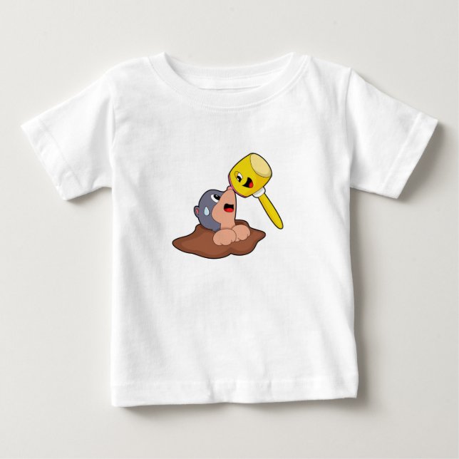 Mole Hammer Baby T-Shirt (Front)
